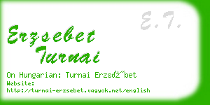 erzsebet turnai business card